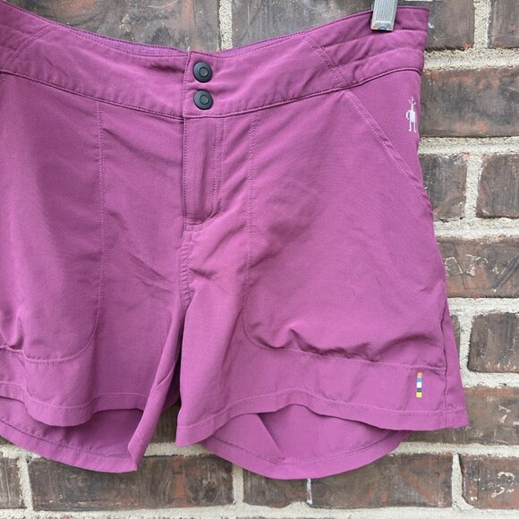 Smartwool Women's Hiking Athletic Walking Shorts Pink Fushia Size Medium M - Picture 1 of 4